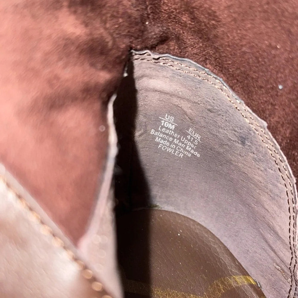 Sam Edelman Fowler Brown Leather Block Heel Ankle Boots 10 Women’s - Picture 14 of 16